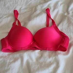 Pink bra